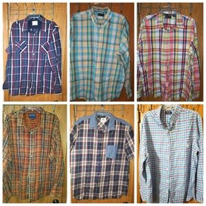 Men's casual/dress shirts, XL, 6 shirts
